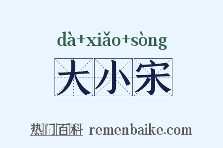 大小宋是什么意思的图片
